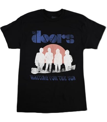 Amazon.com: The Doors T Shirt Strange Days Band Logo Official Tie